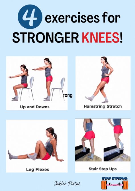 Knee Physical Therapy, Knee Physical Therapy Exercises, Stronger Knees, Stretches For Knees, Knee Replacement Exercises, Knee Pain Stretches, Knee Pain Relief Exercises, Bad Knee Workout, Knee Strength