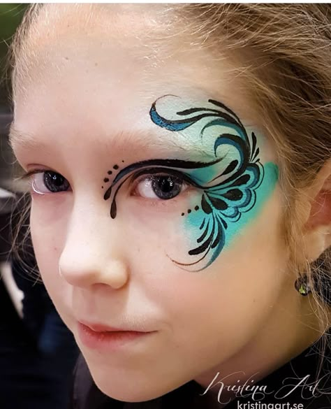 Simple Face Paint, Mermaid Face Paint, Easy Face Painting Designs, Eye Face Painting, Fairy Face Paint, Festival Face Paint, Adult Face Painting, Christmas Face Painting, Girl Face Painting