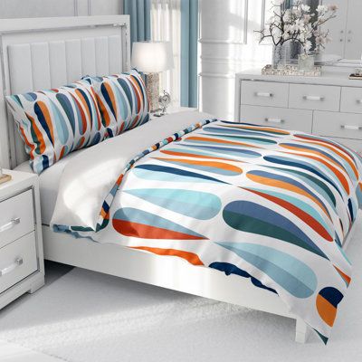 When you are trying to find the most stylish way to protect your duvet, look no further. Printed and shipped from the USA and created with sublimation dyes. Not only will this duvet cover look great, but it will also provide you super soft, smooth to the touch, comfort. Cleaning is as easy as unzipping the hidden zipper and putting it in your washing machine, no bleach, cold water and tumble dry on low. Don't worry, it won't fade and the print will look as good as the day you opened it. | Corrig Paisley Duvet, Modern Comforter, Queen Duvet Cover, Twin Comforter, Wayfair Furniture, Unique Beds, Queen Comforter, Duvet Covers Twin, Twin Duvet