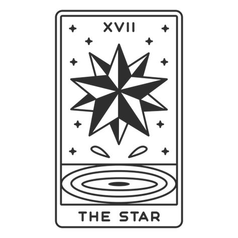 Tarot Card Designs Simple, The Star Tarot Card Drawing, The Star Tarot Drawing, Tarot Cards Simple Design, Tarot Cards Art Simple, The Star Tarot Tattoo Simple, Tarot Cards Drawing Simple, Tarot Drawing Simple, Tarot Card Svg Free