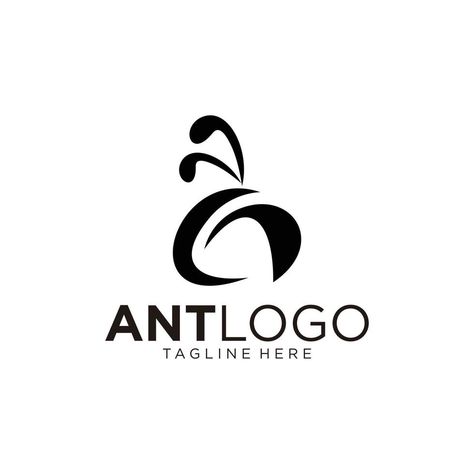 Ant Logo, Hero Logo, Logo Idea, 2d Design, Logo Illustration, Fonts Design, Design Logo, Ants, Vector Design