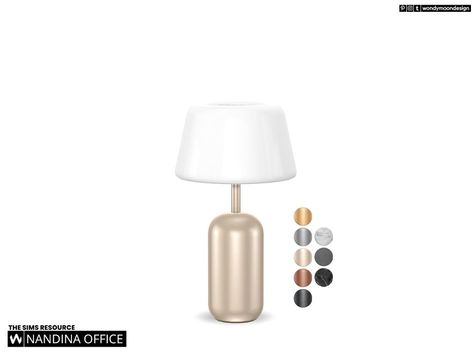 The Sims Resource - Nandina Desk Lamp Sims 4 Table Lamp Cc, The Sims Resource Cc Furniture, Sims 4 Table Lamp, Wondymoon Sims 4 Cc, Sims 4 Lamp Cc, Sims 4 Cc Lighting, Sims 4 Desk Cc, Sims Bathroom, Sims 4 Free Mods