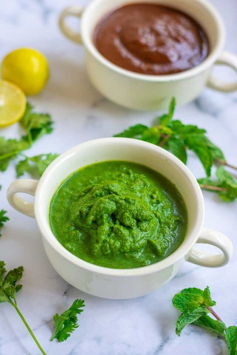 Papri Chat, Green Chutney Recipe, Quick Sandwiches, Tamarind Chutney, Chutney Recipe, Chaat Recipe, Green Chutney, Chaat Masala, Chutney Recipes