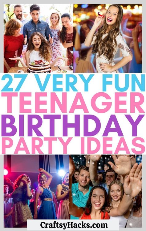 Teen Girl Birthday Party Themes, Birthday Activities For Teens, 13th Birthday Party Themes, Teen Girl Birthday Party Ideas, Teen Birthday Parties, Party Ideas For Teenagers, Party Activity Ideas, Preteen Birthday, Teen Girl Birthday Party