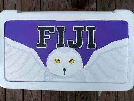 #fiji #phigammadelta #phigam #fratcooler #formalcooler Fiji Formal Cooler, Fiji Frat Coolers Ideas, Fiji Frat Cooler, Fiji Frat, Fiji Cooler, Painted Fraternity Coolers, Formal Cooler Ideas, Formal Cooler, Fraternity Coolers