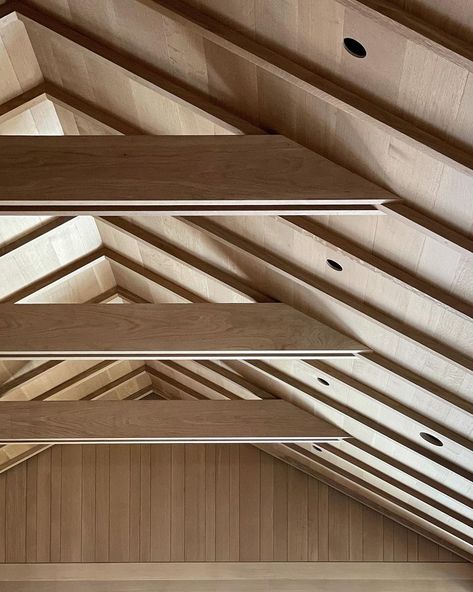 Adam Jordan Architecture on Instagram: “Site visits l Adam Jordan Architecture” Jordan Architecture, Adam Jordan, Architecture Ceiling, Exposed Beams Ceiling, Ceiling Details, Shed Tiny House, Aspen House, Ceiling Trim, Instagram Site