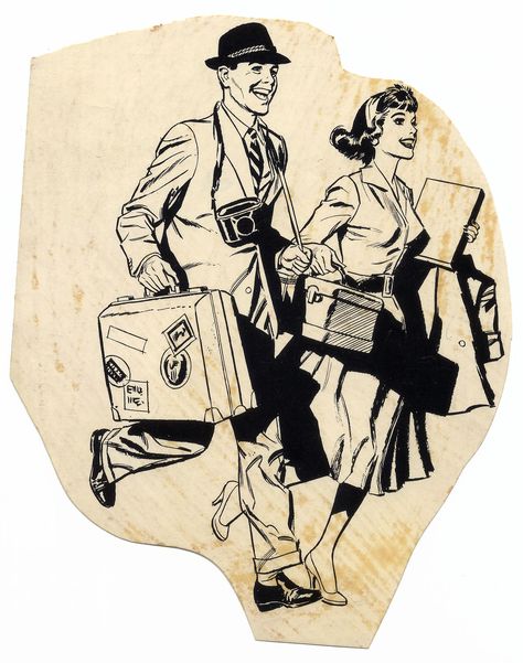 Run! | Bart Solenthaler | Flickr 1940s Clipart, Comic Book Couples, Retro Clip Art, Pop Art Vintage, 50s Art, Book Couples, Vintage Clip Art, Vintage Illustration Art, Retro Comic Book