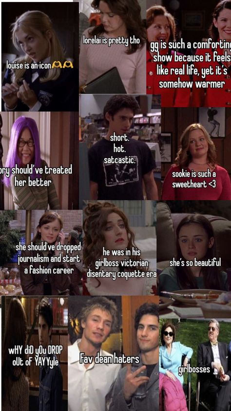 mine!! #collage #GilmoreGirls #whisper Babette Ate Oatmeal, Emily Gilmore, Gilmore Guys, Rory And Jess, Gilmore Girls Quotes, Gilmore Girls Fan, Lorelai Gilmore, Rory Gilmore, Best Shows Ever