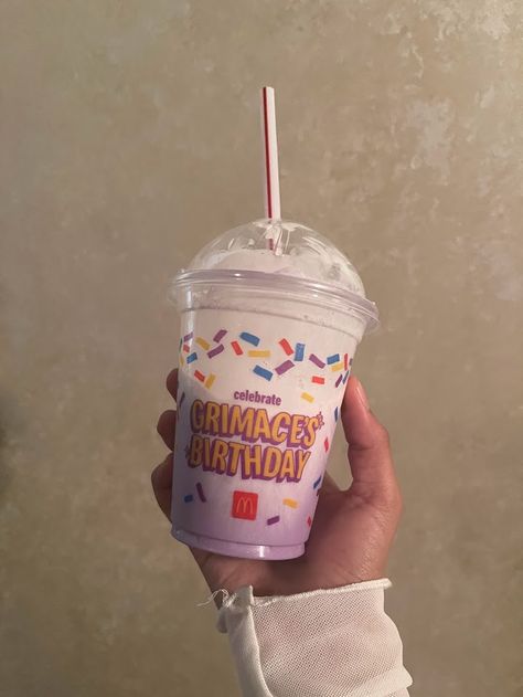 Grimace Shake Drink, Grimace Shake, Shakes Drinks, Accessories Packing, Starbucks Drinks, Secret Santa, Aesthetic Food, Birthday Celebration, Drinks