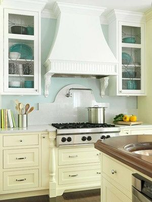 ARTICLE: Bring A Soft Aesthetic To Your Pristine Space w/a Curved Backsplash Elegant Backsplash, Natural Stone Backsplash, Range Tile, Blue Subway Tile, Backsplash Patterns, Patterned Tile Backsplash, Colorful Backsplash, White Tile Backsplash, Mosaic Tile Backsplash