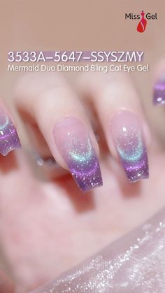 Cat Eye Nails Polish, Eye Nail Art, Cat Eye Gel Polish, Fancy Nails Designs, Beauty Nails Design, Simple Gel Nails, Makijaż Smokey Eye, Nail Art Designs Videos, Cat Eye Gel