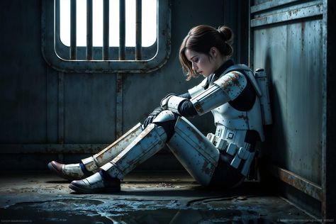 Female Stormtrooper Art, Stormtrooper Female, Female Stormtrooper, Strom Trooper, Stormtrooper Art, Star Wars Timeline, Classic Star Wars, Dark Side Star Wars, Star Wars Droids