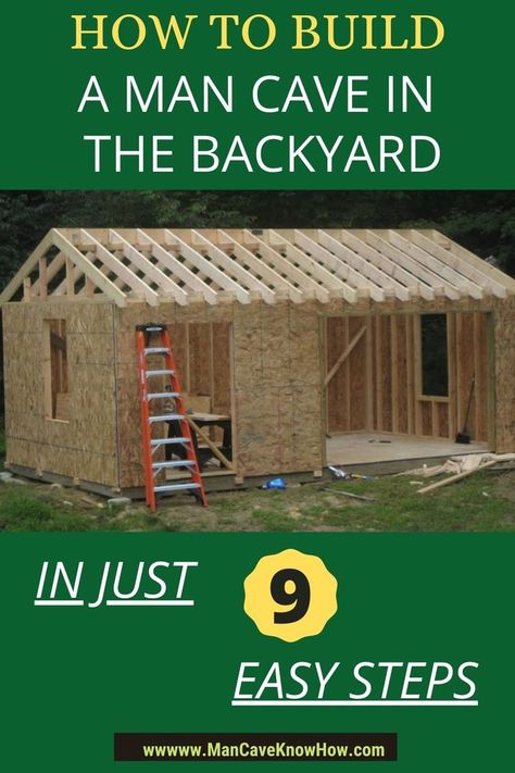 Diy Outdoor Man Cave, Backyard Man Cave Ideas, Diy Man Cave Shed, He Shed Man Cave, Man Shed Ideas Backyards, Shed Mancave, He Shed Ideas Man Cave, Man Cave Shed Ideas Backyards, Man Shed Ideas