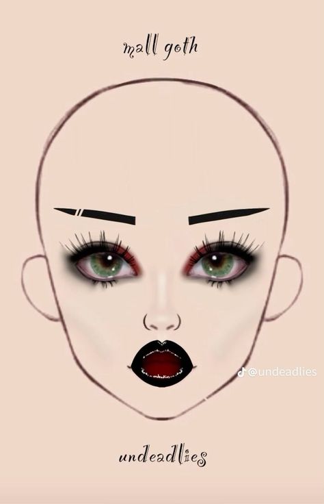 Mall Goth Makeup, Circus Makeup, Goth Eye Makeup, Vampire Bride, Funky Makeup, Makeup Tumblr, Punk Makeup, Makeup Drawing, Doll Eye Makeup