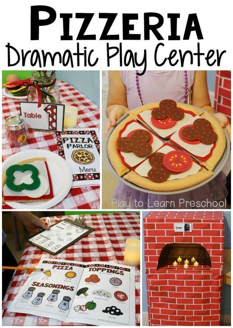 Pizzeria Dramatic Play Preschool, Pizza Parlour Dramatic Play, Dramatic Play Pizza Shop Free Printable, Pizzaria Dramatic Play, Pizza Dramatic Play Printables Free, Preschool Pizza Theme, Pizzeria Dramatic Play, Pizza Parlor Dramatic Play, Pizza Dramatic Play