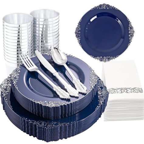 Black Plastic Plates, Gold Plastic Plates, Plastic Dinnerware Sets, Diamond Party, Plastic Silverware, Plastic Dinnerware, Denim And Diamonds, Plastic Cutlery, Disposable Plates