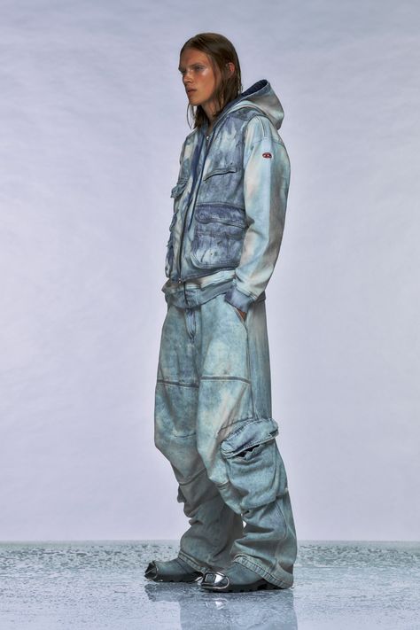 Fashion Week Milan, Canadian Tuxedo, Christian Wijnants, Leather Pieces, Mens Accessories Fashion, 2024 Collection, Fall 2024, Pre Fall, Denim Fabric