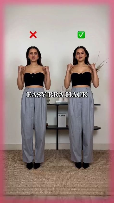 Strapless Bra Hack Of The Year 🤯💗 Girls #fashionhacks 💗 #brahack #straplessbra #fashionstyle Bh Hacks, Diy Your Clothes, Strapless Bra Hacks, Best Strapless Bra, Make Your Outfit, Insta Outfits, Bra Hacks, Cute Dress Outfits, Clothing Cute