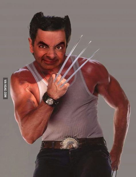 Wolverbean. - 9GAG Wolverine Character, Xman Marvel, Wolverine Hugh Jackman, Logan Wolverine, Mr Bean, Wolverine Marvel, Uncanny X-men, Deadpool Wolverine, X Man