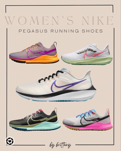 Nike Breathable Running Shoes For Trail Running, Nike Athleisure Trail Running Shoes For Light Sports, Nike Athletic Fit Running Shoes For Marathon, Nike Synthetic Sneakers For Marathon, Nike Pegasus Women, Nike Pegasus 40 Women, Running Wear, Nike Pegasus, Fashion Capsule Wardrobe