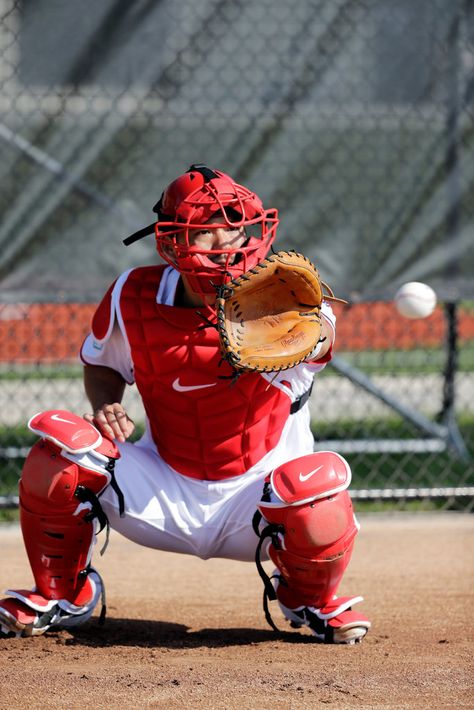 John Eilermann. While baseball catchers often blend into the background, they also must be vocal leaders of the team Catcher Baseball, M50 Gas Mask, Baseball Catchers, Baseball Catcher, Kris Bryant, Gas Mask, The Team, Golf Bags, Golf