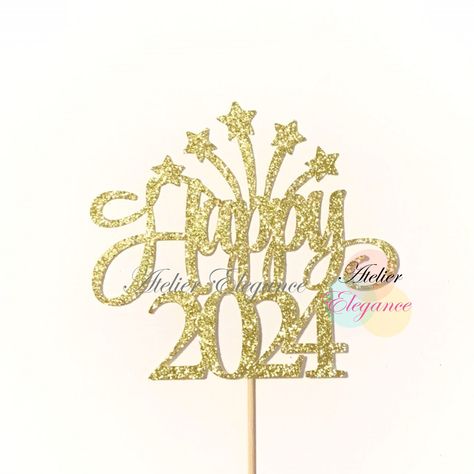 New Year Party, Party Cake, New Years Party, Party Cakes, Party Decor, Cake Topper, Cake Toppers, Decorative Items, Party Decorations