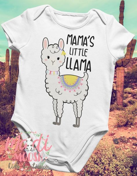 Mama's Little Llama Bodysuit | Newborn Outfit | Baby Shower Gift | Baby Outfit | Baby Boy Outfit | Baby Girl Outfit | Llama Onesie ® Llama Baby Shower Ideas Girl, Llama Baby Shower Ideas, Llama Onesie, Cat Baby Shower, Angel Baby Shower, Llama Decor, Llama Nursery, Llama Party, Baby Boy Themes