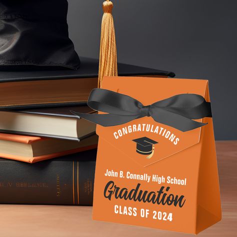 Senior Graduation Party, College Names, Graduation Party Favors, Senior Graduation, Party Favor Boxes, Grad Cap, High School Graduation, School Graduation, Graduate School