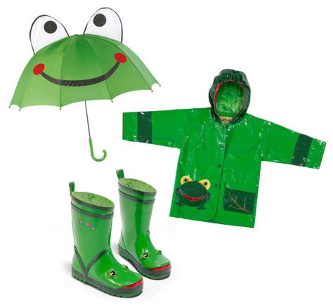 Kidorable Matching Raincoat and Boots Perfect for Spring! #Giveaway - ButeauFull Chaos Frog Umbrella, Childs Play, Frog Design, Rainy Day Activities, You Are Special, Month Gifts, Green Frog, Frog And Toad, Organic Baby Clothes