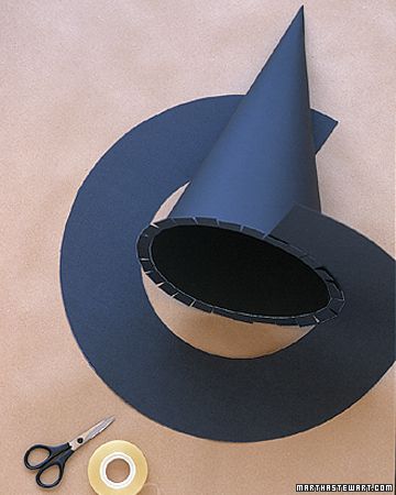 How to make a Witches' Hat http://www.marthastewart.com/268139/wizard-and-witch-costumes-witches-hats?czone=holiday%2Fhalloween-center%2Fhalloween-center-costumes&gallery=274774&slide=268139&center=1006803 Diy Witch Hat, Witch Hats Costume, Witch Hat Cookies, Felt Witch Hat, Diy Witch, Witch Costumes, Witch Diy, Adornos Halloween, Halloween Witch Hat