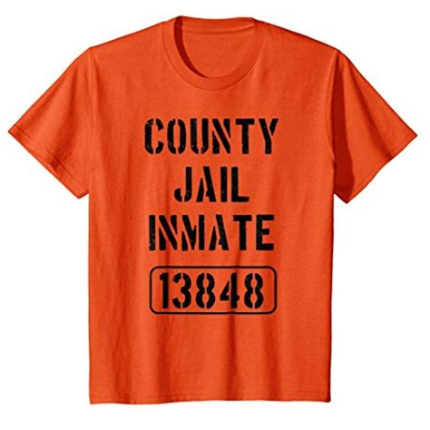 Youth Prison Costume Shirt | County Jail Inmate Teeshirt ** Read more reviews of the product by visiting the link on the image. (This is an affiliate link) Prison Costume, Prisoner Costume, County Jail, Costume Shirts, Bachelor Party, Branded T Shirts, Brand Names, Top Styles, Fashion Branding