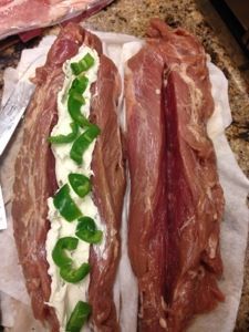 Bacon Wrapped, Pork Tenderloin Stuffed with Jalapeno Cream Cheese Pork Tenderloin Stuffed, Jalapeno Cream Cheese, Wrapped Pork Tenderloin, Football Foods, Pork Meals, Bacon Wrapped Pork Tenderloin, Deer Recipes, Bacon Wrapped Pork, Grill Food