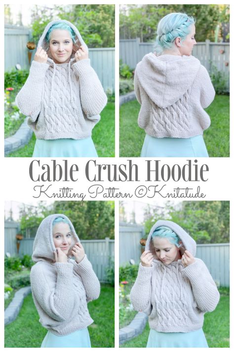 Cable Crush Joggers & Hoodie Set Knitting Patterns - Knitting Pattern Beach Bonfire, Hoodie Pattern, Matching Sweaters, Hoodie Set, Knit In The Round, Pattern Free, Knitting Patterns Free, Bat Wings, Free Knitting