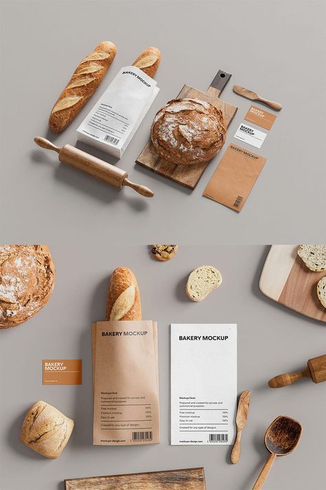 Bakery Branding Mockup Bakery Branding Packaging, Bakery Mockup, Bakery Branding, Paper Mockup, Free Psd Mockups Templates, Bakery Design, Free Psd Files, Mockup Downloads, Psd Mockup Template