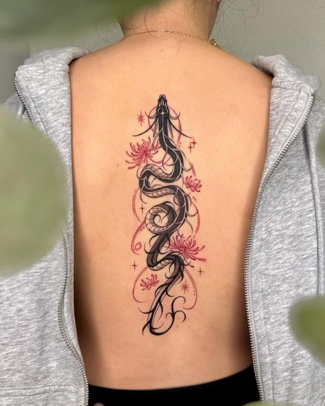 Kelly Chen, Red Tattoo Ideas, Red Ink Tattoo, Mystical Tattoos, Dragon Tattoo Art, Tattoos To Cover Scars, Chrysanthemum Tattoo, Funky Tattoos, Red Tattoo