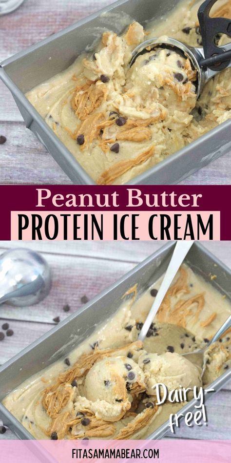 Protein Powder Ice Cream, Peanut Butter Protein Powder, Protein Ice Cream Recipe, Protein Ice Cream Recipes, Low Calorie Protein, Healthy Ice Cream Recipes, Ice Cream Maker Recipes, Peanut Butter Ice Cream, Protein Ice Cream