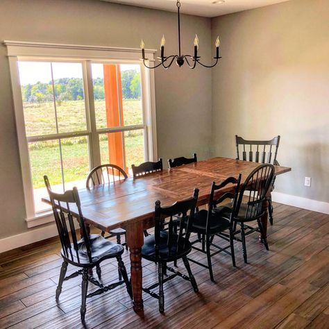 Tables With Mismatched Chairs, Dinning Room Table Mismatched Chairs, Table With Mixed Matched Chairs, Mismatch Dining Room Chairs, Farmhouse Dining Table With Mismatched Chairs, Mismatched Dining Chairs Black, Wood Table With Mixed Chairs, Mismatched Dining Table And Chairs, Mismatched Black Dining Chairs