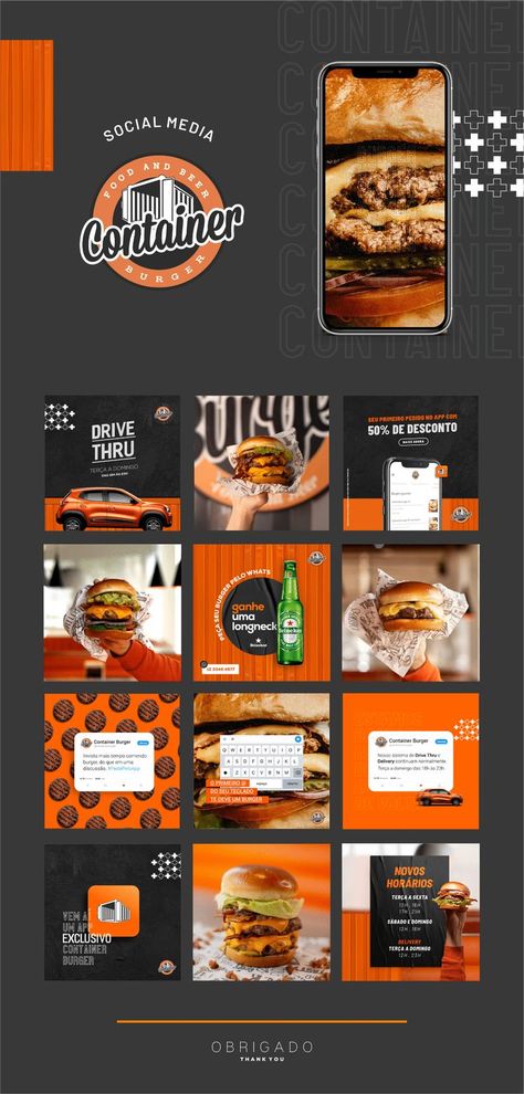 Restaurant Social Media, Social Media Branding Design, 광고 디자인, Building Information Modeling, Social Media Advertising Design, Burger Restaurant, Food Branding, Food Advertising, Food Graphic Design