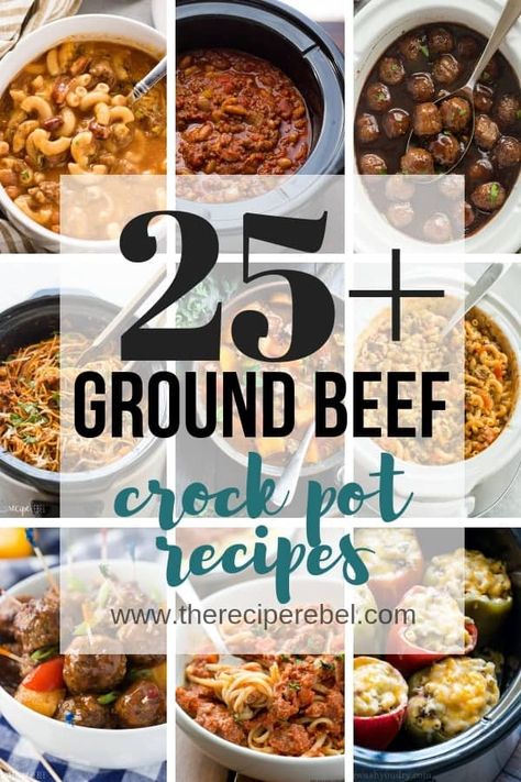 Ground Beef Crock Pot Recipes, Ground Beef Crock Pot, Beef Crock Pot Recipes, Beef Crock Pot, Ground Beef Crockpot Recipes, Meals Crockpot, Slow Cooker Ground Beef, Advocare Recipes, Vegetarian Crockpot Recipes