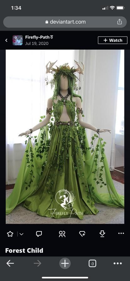 Mother Nature Costume Halloween, Nature Halloween Costume, Mother Nature Halloween, Woodland Fairy Costume, Mother Nature Costume, Mushroom Costume, Nature Outfits, Goddess Outfit, Nature Goddess