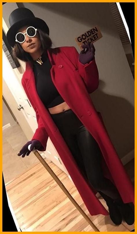 Halloween Costumes Creative, Wonka Costume, Halloween Halloween Costumes, Willy Wonka Costume, Halloween Costumes Women Creative, Creative Costume, Costumes College, Friend Costumes, Clever Halloween