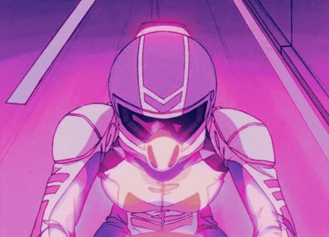 Bubblegum Crisis Aesthetic, Pink Anime Gif, Bubblegum Crisis, 4 Aesthetic, Aesthetic Gifs, Pink Anime, Vaporwave Art, Cyberpunk Anime, New Retro Wave