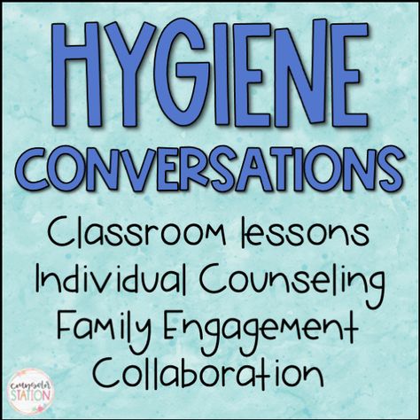 Middle School Hygiene Lesson, Middle School Therapy Ideas, Personal Hygiene Activities For Middle School, Middle School Counseling Lessons, School Social Work Activities, School Counselor Activities, Tactical Ideas, School Issues, Counselor Activities