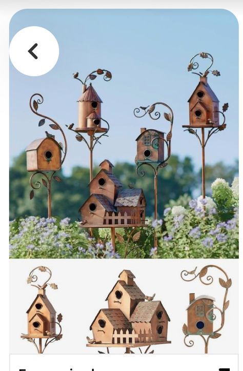 Fairy Projects, Garden Extension, Birdhouse Garden, Greenhouse Farming, Garden Fence Art, Wooden Bird Houses, Unique Bird Houses, Diy Bird Feeder, Bird Baths