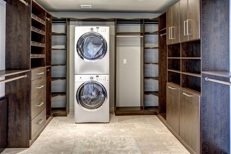 Laundry Room In Master Closet, Closet With Laundry, Laundry Room Storage Shelves, Small Laundry Room Organization, Room Storage Diy, Laundry Room Closet, Closet Remodel, Bathroom Closet, Floor Remodel