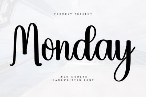 Monday is a fun handwritten font carefully created with a touch of elegance. Whether you’re looking for fonts for Instagram or calligraphy scripts for DIY projects, this font will turn any creative ... Fonts For Instagram, Bujo Fonts, Hand Lettering Fonts, Font Setting, Calligraphy Script, Handwritten Fonts, Handwritten Font, Letter Art, Script Fonts