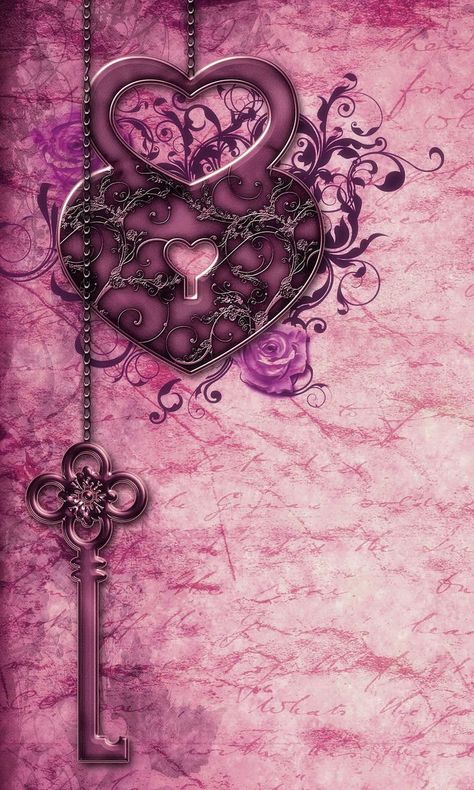 Vintage Paper Wallpaper, 2000s Wallpaper, Fantasy Angel, Embroidery Hearts, Keys Art, Images Vintage, Flower Background, Heart And Key, Beautiful Dark Art