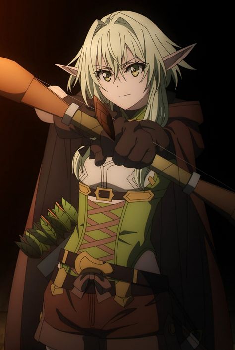 High Elf Archer High Elf Archer, Elf Archer, Archer Characters, Goblin Slayer, Anime Elf, High Elf, Fantasy Artwork, Slayer Anime, White Hair