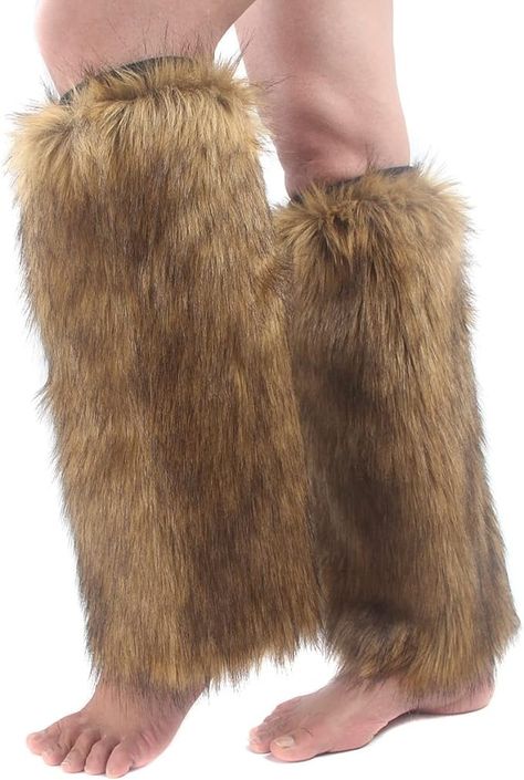 Faux Fur Leg Warmer,Warm Soft Cozy Fuzzy Leg Warmer Boot Cuff Cover for Women Party Costumes at Amazon Women’s Clothing store Faux Fur Leg Warmers, Fur Goods, Fur Leg Warmers, Boot Cuff, Viking Costume, Fur Gloves, Party Costumes, Hippie Costume, Faux Fur Boots