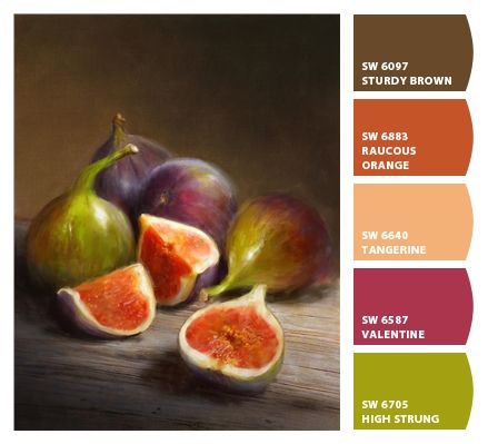 ColorSnap by Sherwin-Williams – ColorSnap by Rachel C. Figs Color Palette, Fig Colour Palette, Fig Color Palette, Colour Pallettes, Fall Color Schemes, Sherwin Williams Colors, House Color Palettes, Design Palette, Soft Autumn